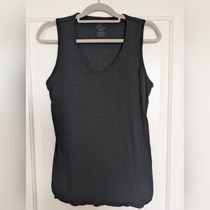 Woolx Short Sleeve Tunic Top In Black, Size Medium